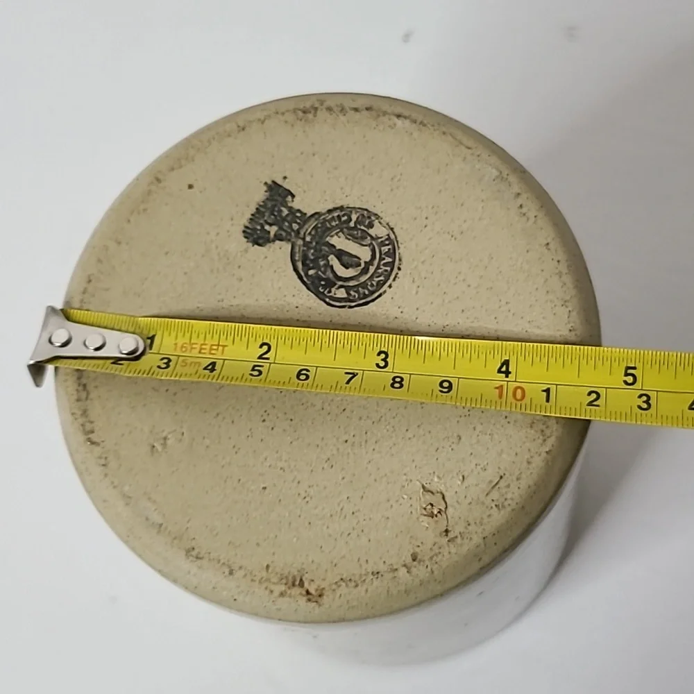 Vintage Pearsons Kitchen Utensils Crock Holder Beige Black